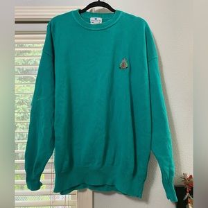 Teal Bermuda crew neck
